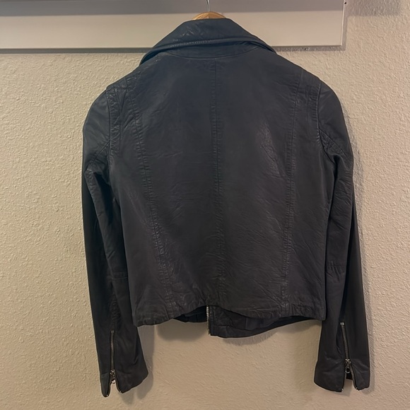Madewell Washed Leather Motorcycle Jacket - Picture 3 of 4